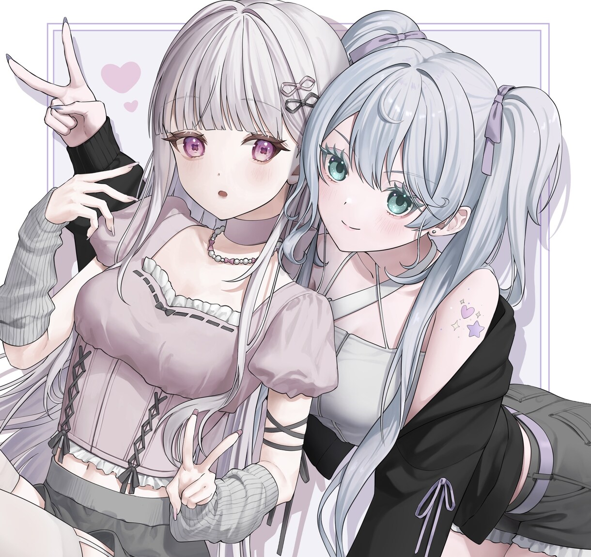 配信、歌ってみた等に使える1枚絵お描きします 汎用的にご使用いただけるキャラクター1枚絵を作成いたします。 イメージ1