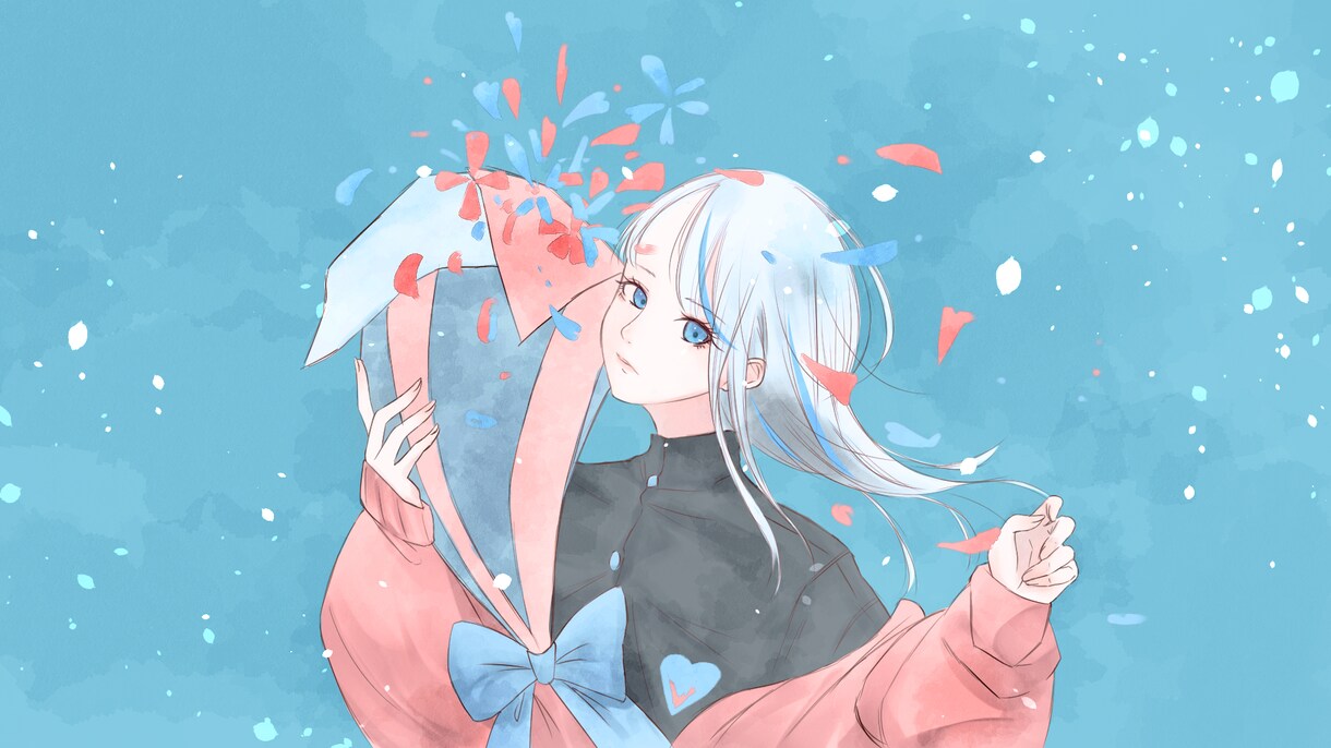 水彩風セミリアル女性イラスト制作します 「『あなたの好き』を形に。目を引くSNSアイコン描きます イメージ4