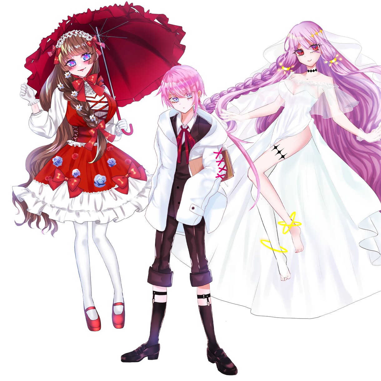 TRPGなどで使う立ち絵イラスト制作いたします ゲームや創作に使える可愛い女の子や男の子のキャラデザします！ イメージ6