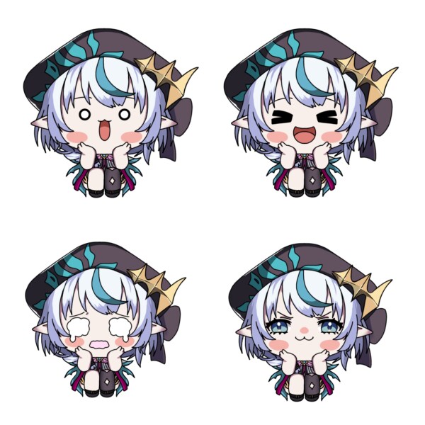 VTuber･オリジナルキャラ用イラスト制作します 表情豊かで可愛く描きます！返信はやめ！ イメージ4