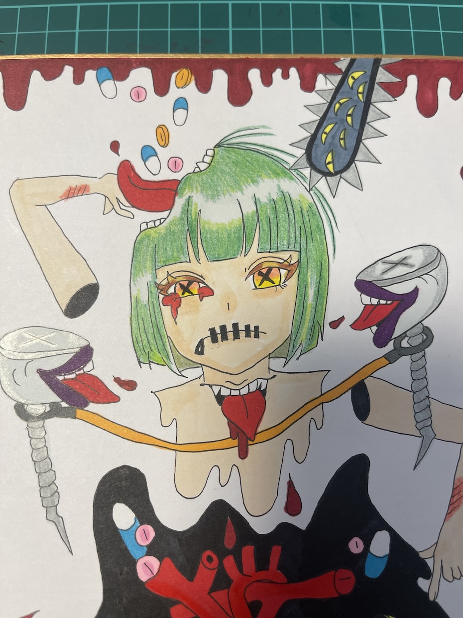 自己を表現した作品を作成します メンタルボロボロの時の思考回路を表現した作品です。 イメージ2
