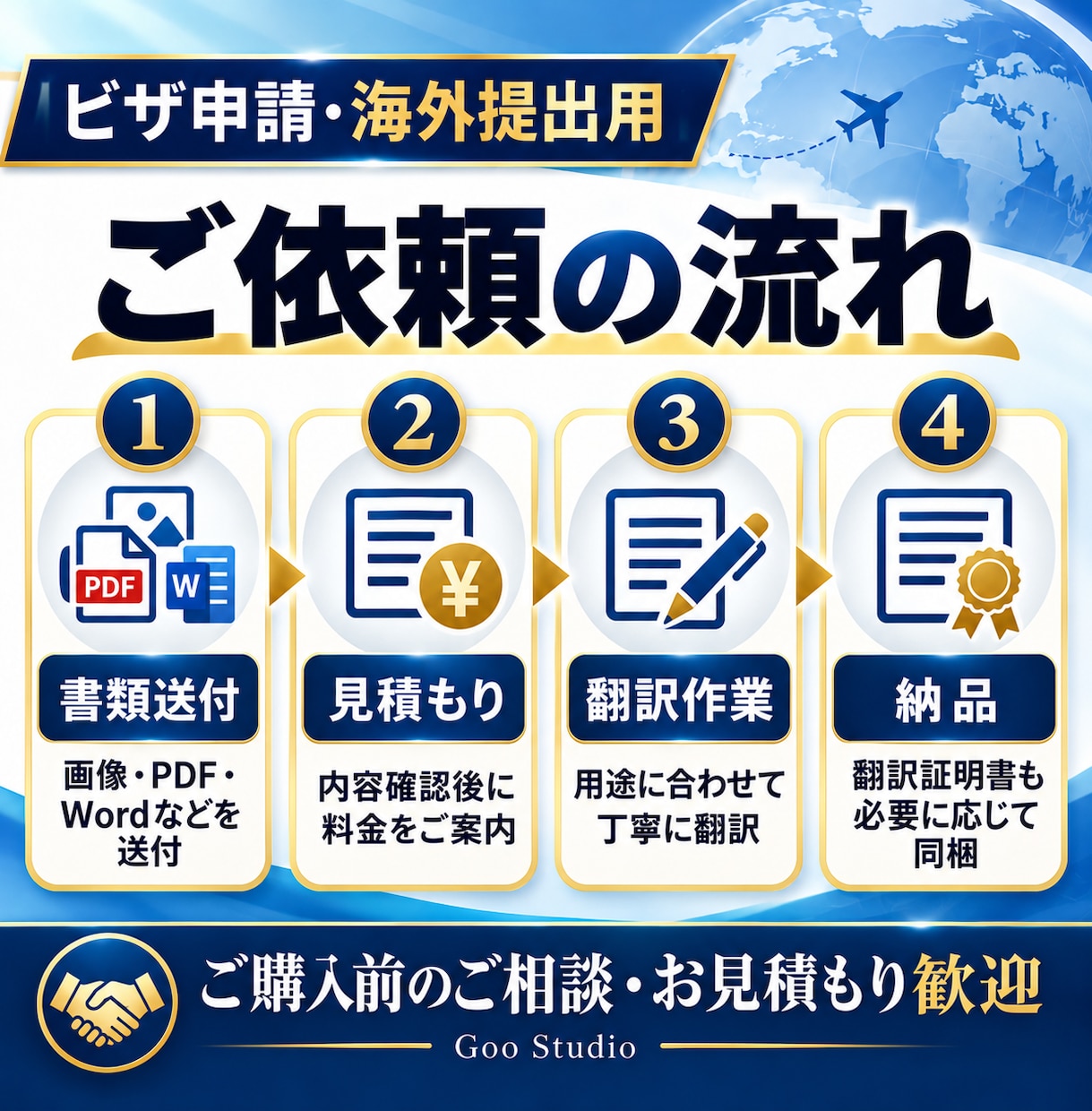 ビザ・公的書類を英語翻訳します 翻訳証明書無料！戸籍・税務・銀行・各種証明書に対応 イメージ7