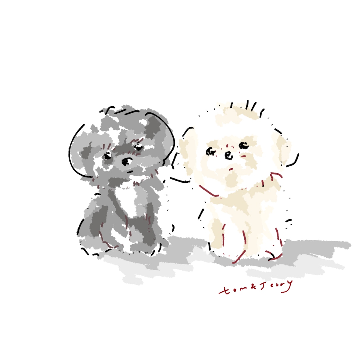 ゆるふわなペットのイラストを描きます プレゼントや、お祝いにぴったりのイラスト イメージ1