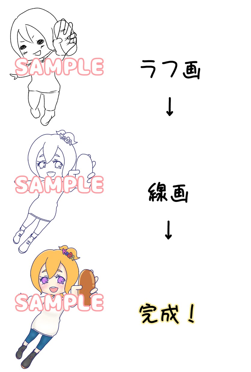 安い◎速い◎可愛いアイコン描きます テンプレ無しなので個性溢れる仕上がりに◎ イメージ5