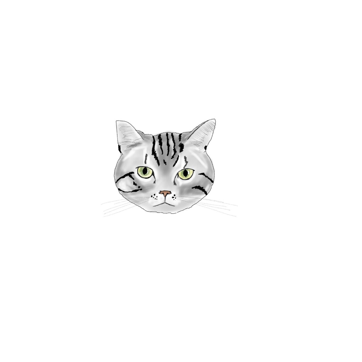 飼い猫ちゃんの顔似顔絵描きます 皆さんのキュートな飼い猫ちゃんたちをイラストに。 イメージ2