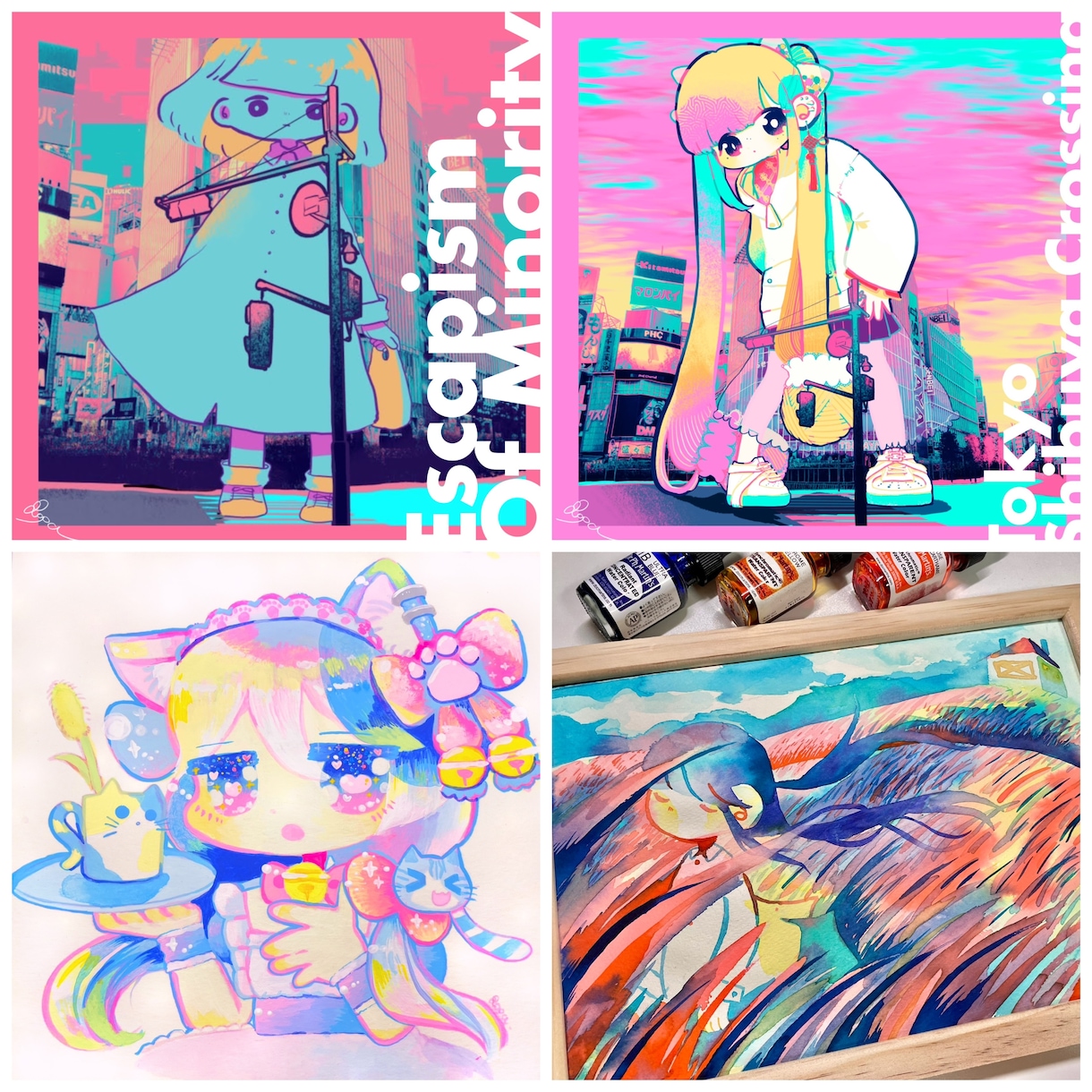 プロ経験を活かし、色塗りの代行をいたします ◉あなたの線画をカラフルに彩ります！絵本みたいな塗りが得意！ イメージ5