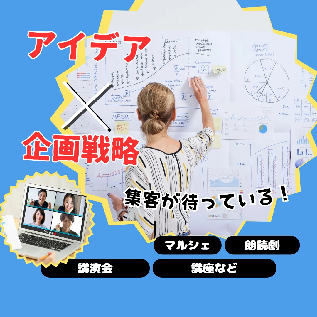 本気で活動を育てたい方向け企画・活動 伴走します 実績のノウハウを活かし、あなたにあったやり方を伝授 イメージ1