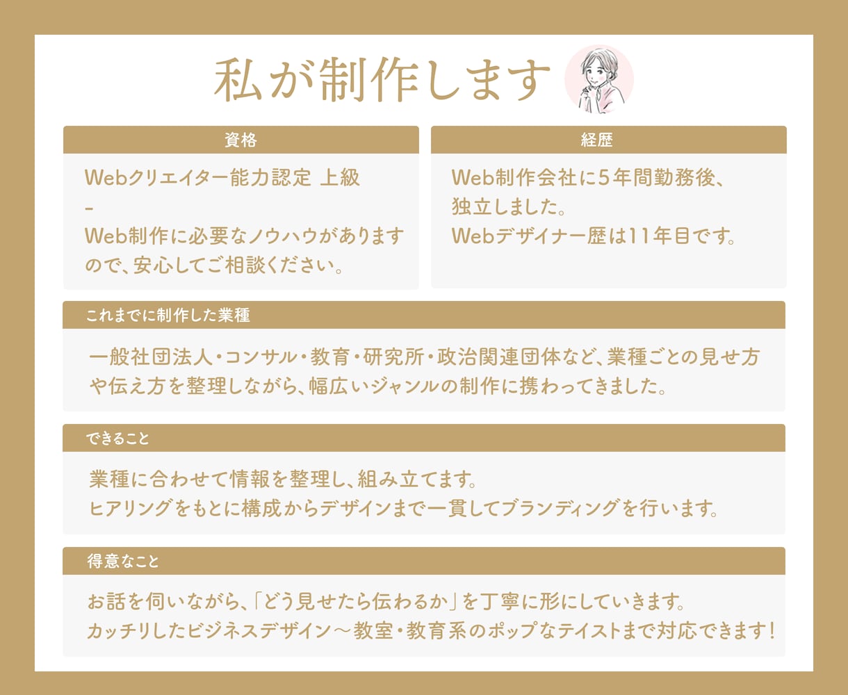 ワードプレスでおしゃれな集客用ホームページ作ります 個人事業主・中小企業向けにコーポレートサイトをブランディング イメージ2