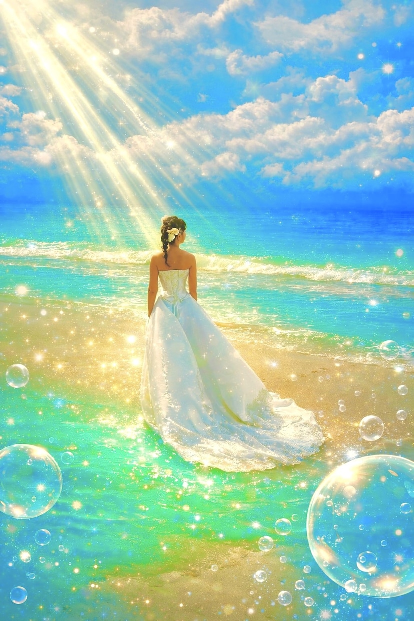 幻想的でキラキラ輝くアート画像を制作します 見る人の心を惹きつける幻想アートキラキラ輝く夢のような世界 イメージ1