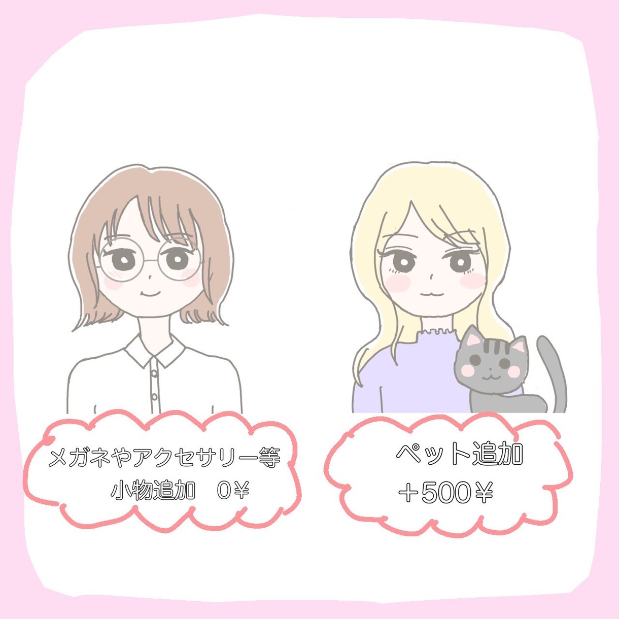 商用利用OK★イラスト表情4点作成します ブログやSNS等に使えるあなただけのイラストはいかがですか？ イメージ3