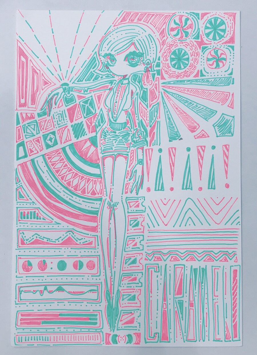 原画イラスト依頼受け付けます ハガキ大サイズでミリペンを使って素敵な絵を描いています！ イメージ2