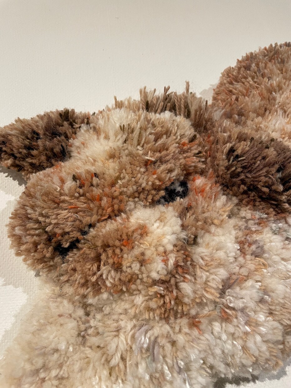 うさぎちゃんのラグ作ります 手打ちだからこそできる立体感を大切にしています イメージ3