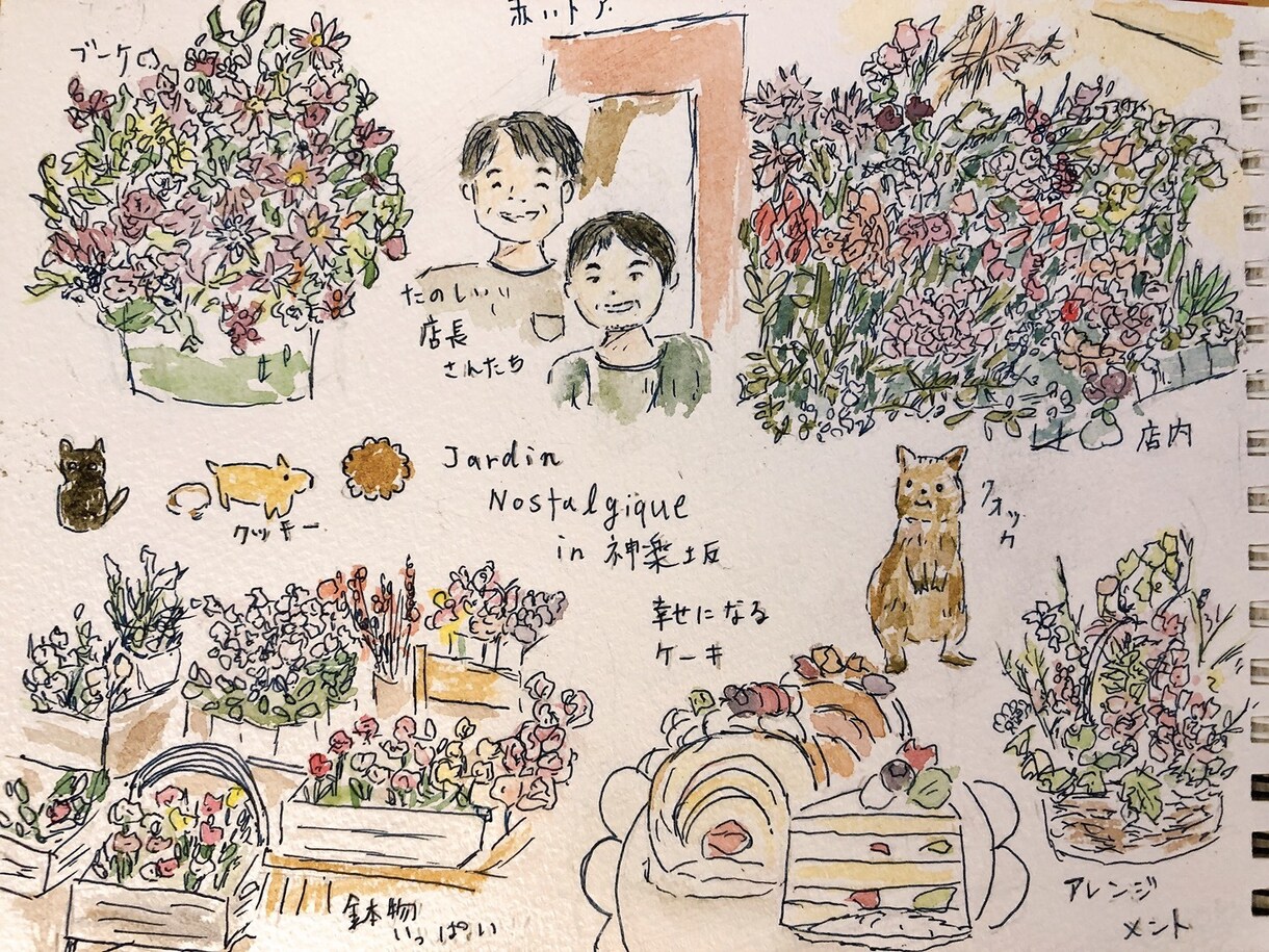 お店のPRイラスト描きます 温かみのある水彩であなたのお店を宣伝しましょう！ イメージ7