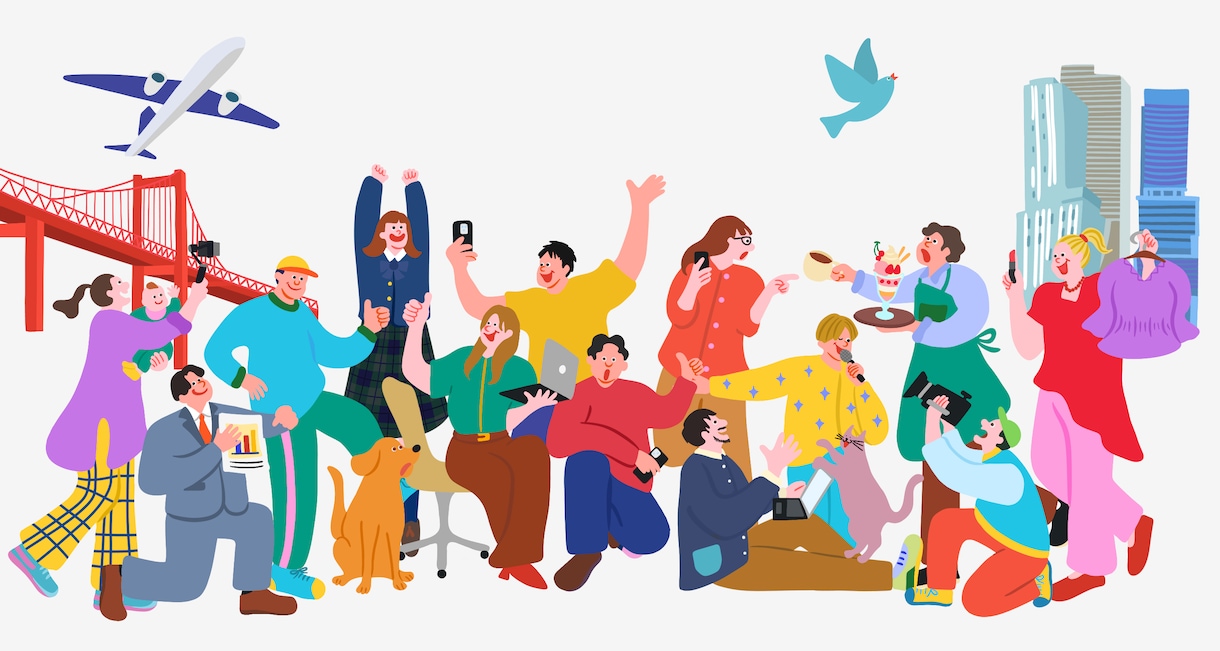 法人様向け/企業様の世界観をイラストで表現します 「選ばれる企業/ブランドのビジュアル」を作ります◎ イメージ2
