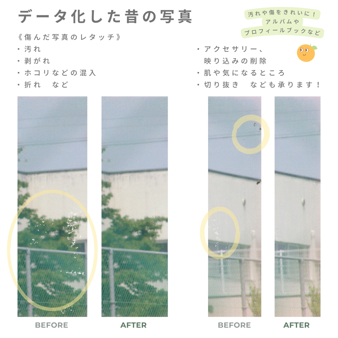 結婚式や昔の写真　気になるところを自然に修正します 加工していないような自然な仕上がり イメージ3