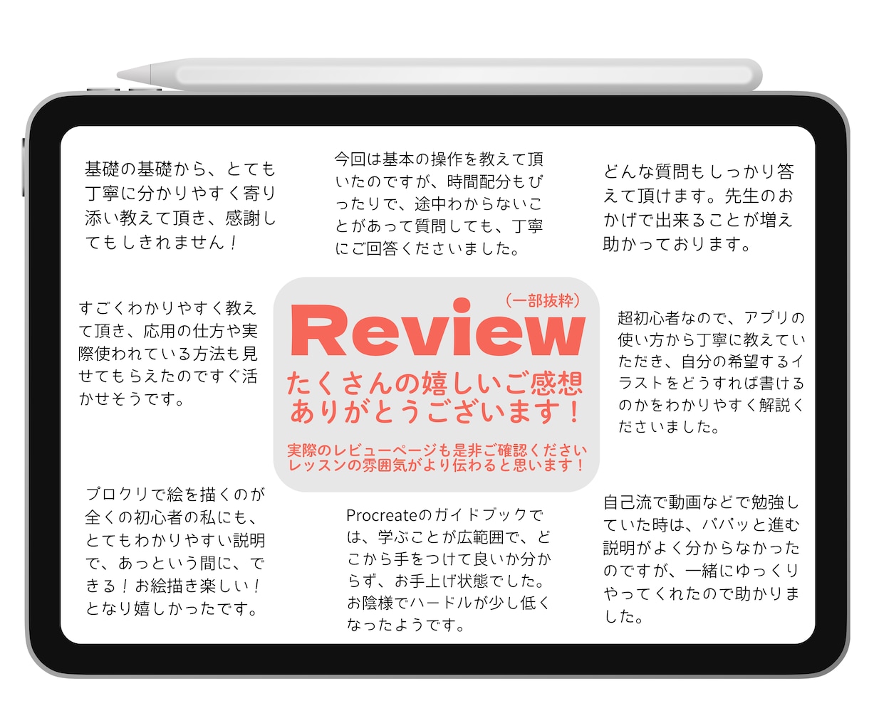 初心者大歓迎！Procreate基礎レッスンします レベルに合わせたオーダーメイドレッスン！目標への近道です♪ イメージ6
