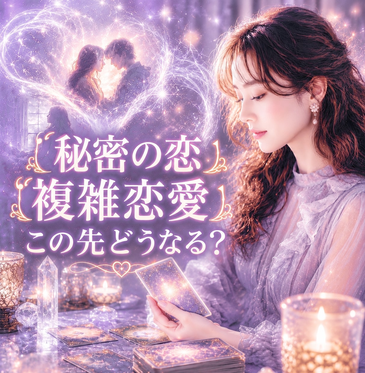 秘密の恋❤︎複雑恋愛❤︎の未来を読み解きます 秘密厳守！相手の本音・誰にも言えない恋の行方を鑑定します イメージ1