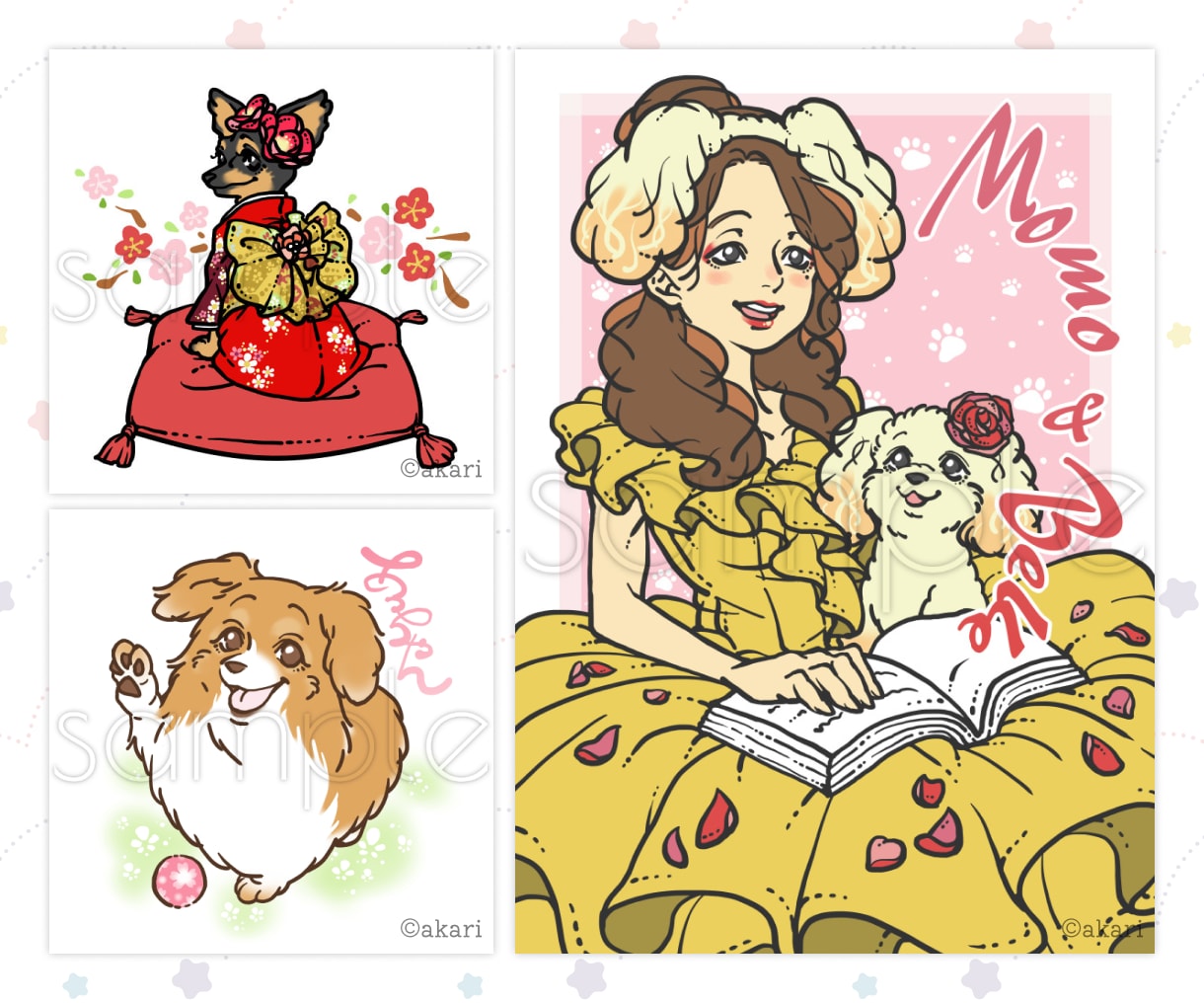 表情豊かな動物イラストを描きます 手描きの線でペットの個性を可愛く表現 イメージ2