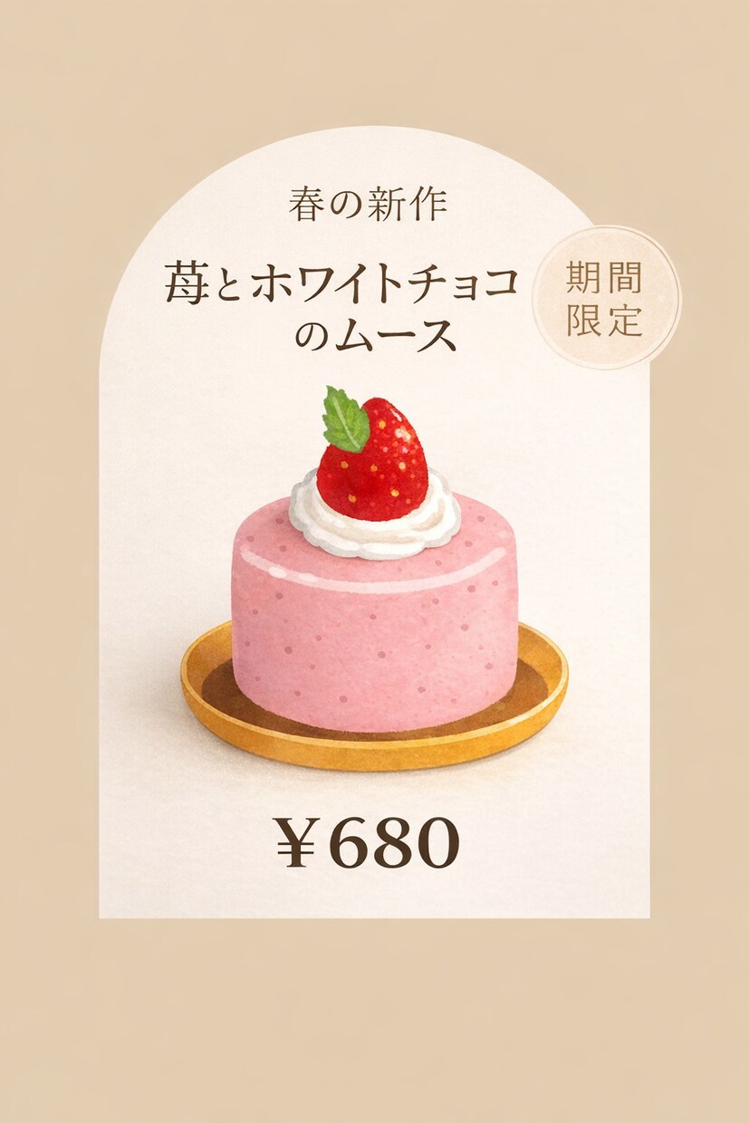 大人かわいいSNS画像作成します カフェ・サロン・個人ブランドにおすすめ イメージ1