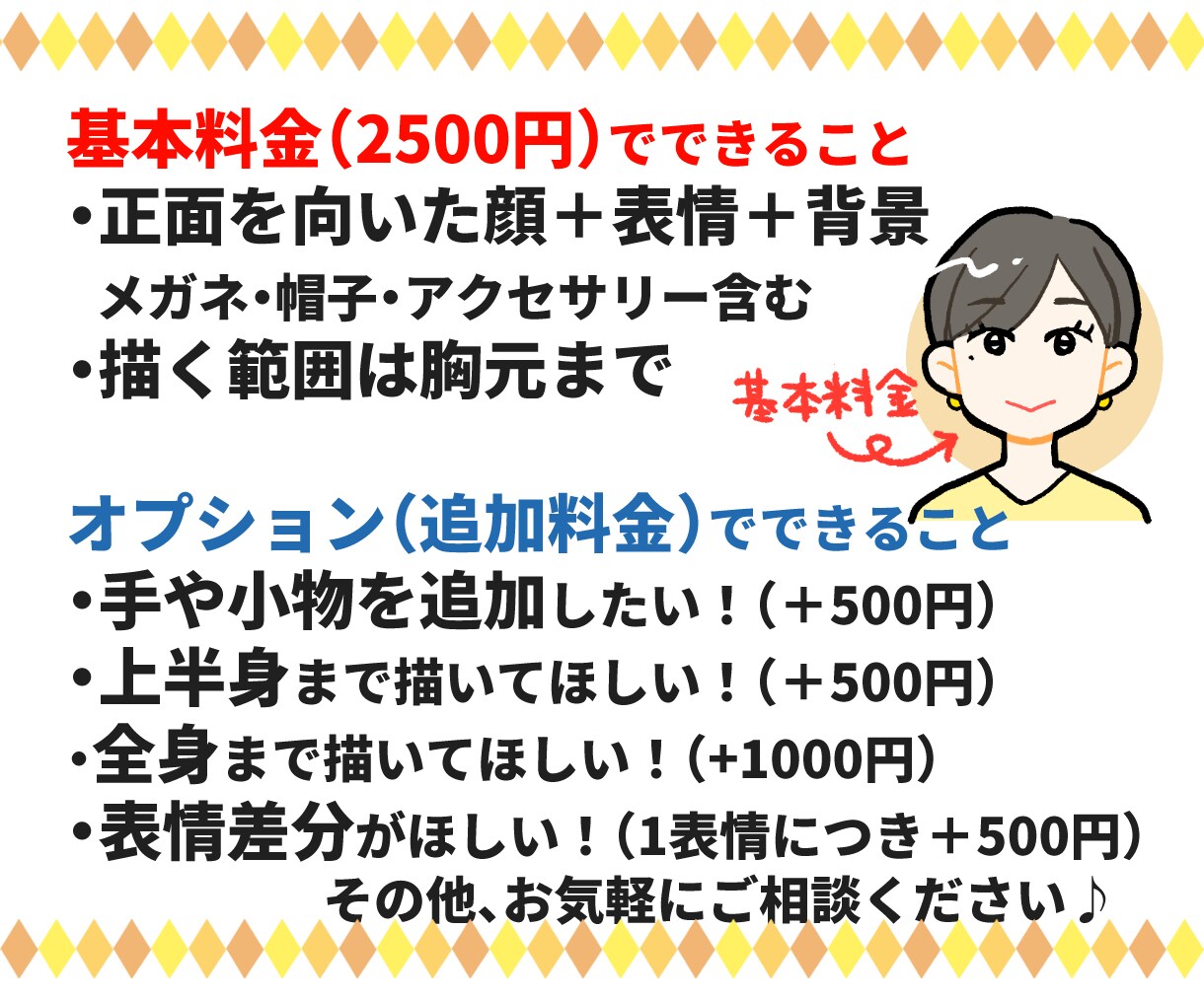 親しみUP♪ゆる〜く似せたシンプル似顔絵描きます SNSのアイコンや母の日のプレゼントに、商用・二次利用OK イメージ3
