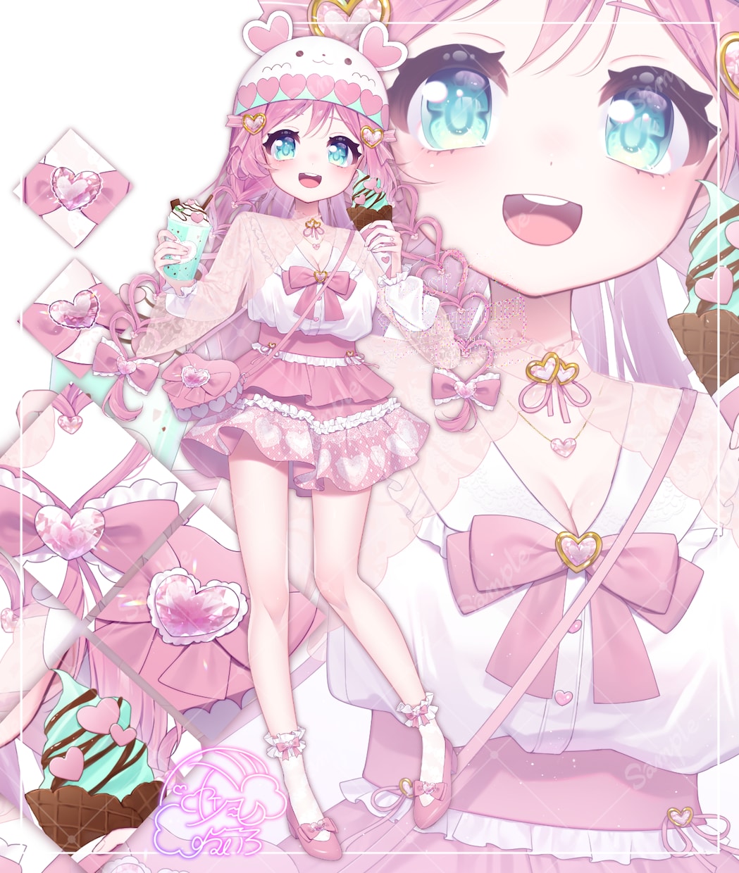 Vtuber向けLive2Dモデル制作いたします ＊キャラデザからモデリングまで可◎IRIAMやTRPGにも！ イメージ3