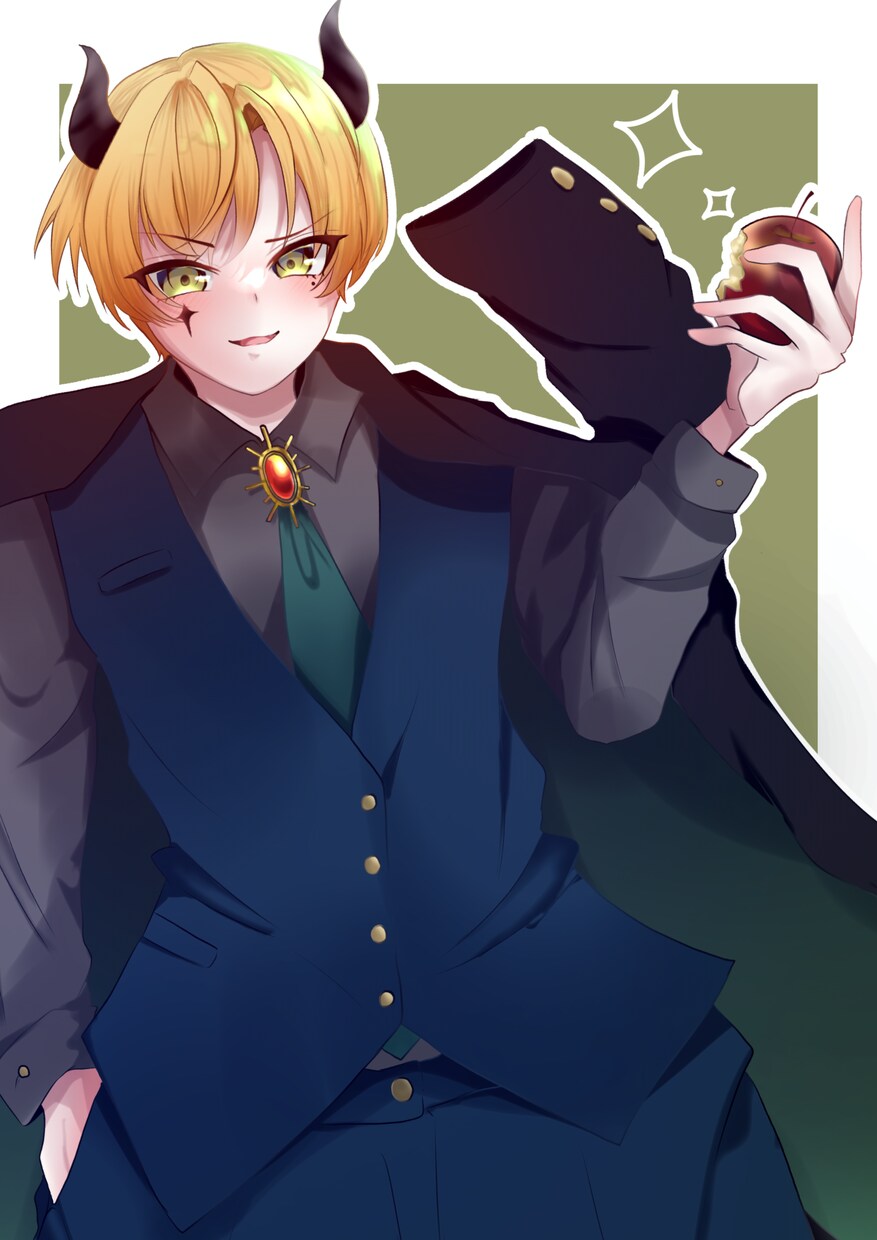 かっこ可愛いイラスト描きます なかなかない髪の塗り方です！！ イメージ5