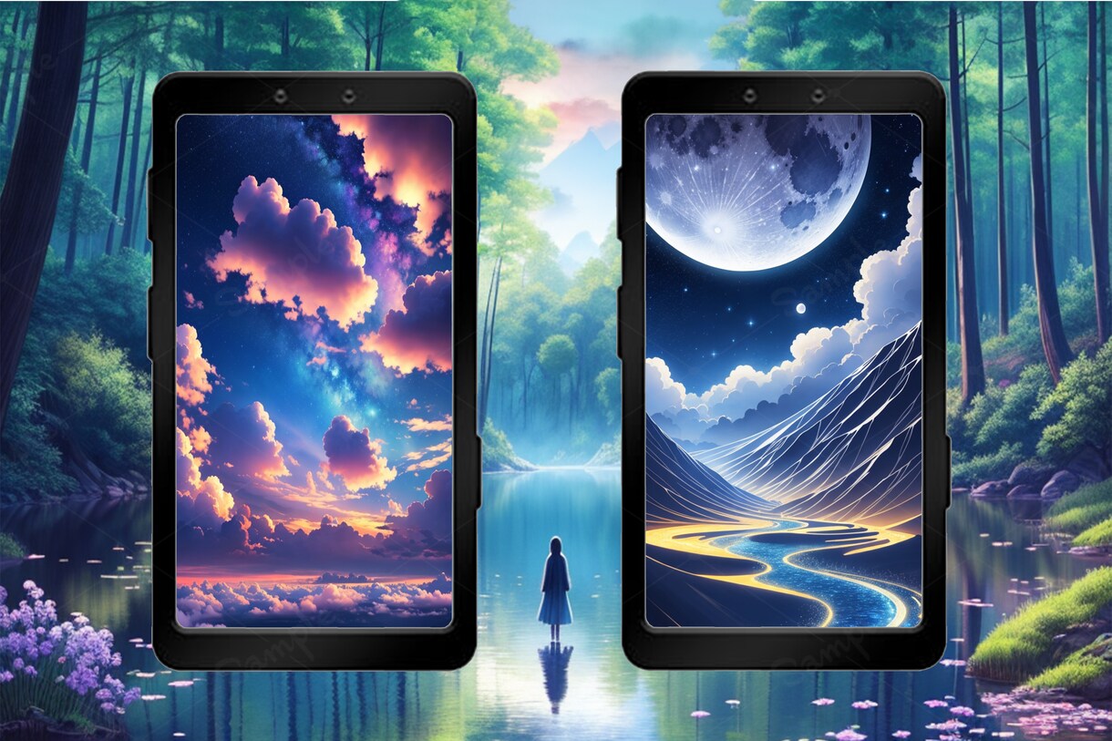 幻想的なスマホ壁紙作成いたします 世界に1つだけの貴方だけのスマホ壁紙作成致します。 イメージ1