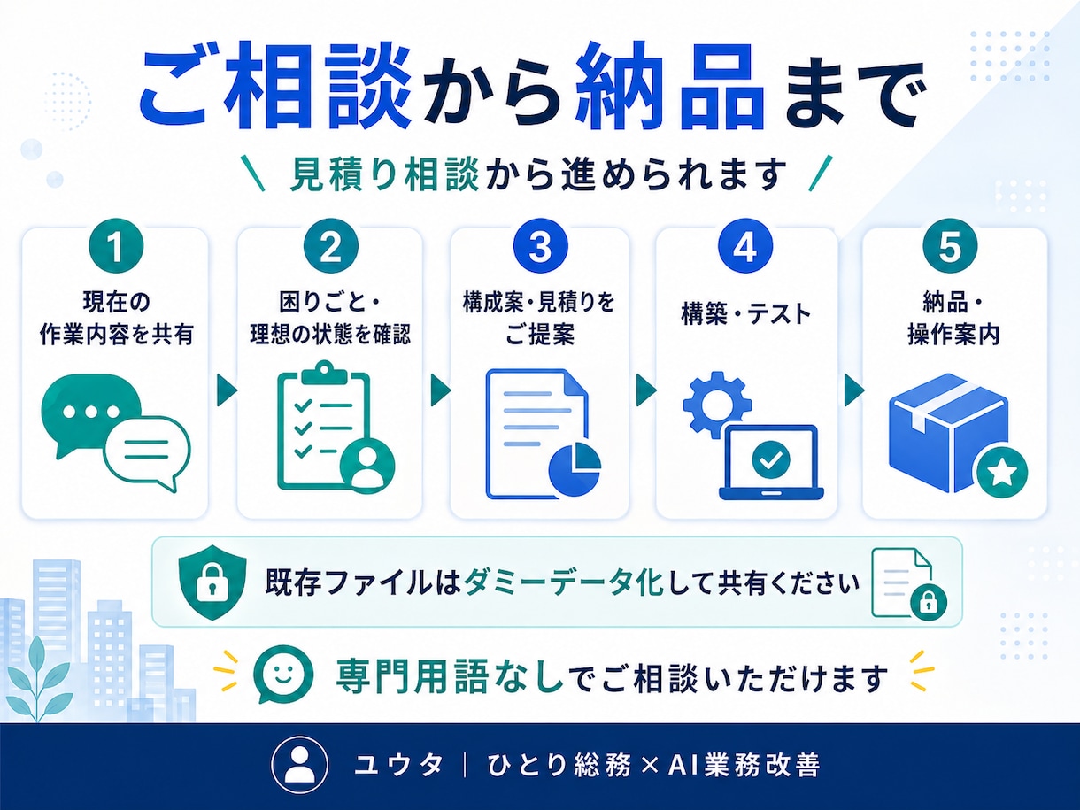 丸投げOK！GASで業務システムを構築します Excel集計・転記・通知を使いやすく自動化 イメージ5