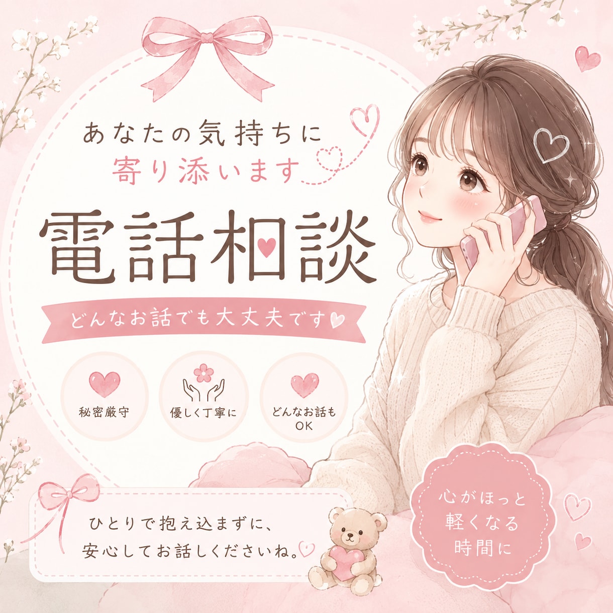 日々の悩み、愚痴なんでも聞きます 溜め込んだ物吐き出してください イメージ1