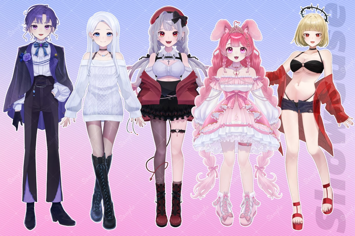 IRIAM用立ち絵仕立てます IRIAM、TRPG、動画のキャラクターデザインが欲しい方に イメージ4