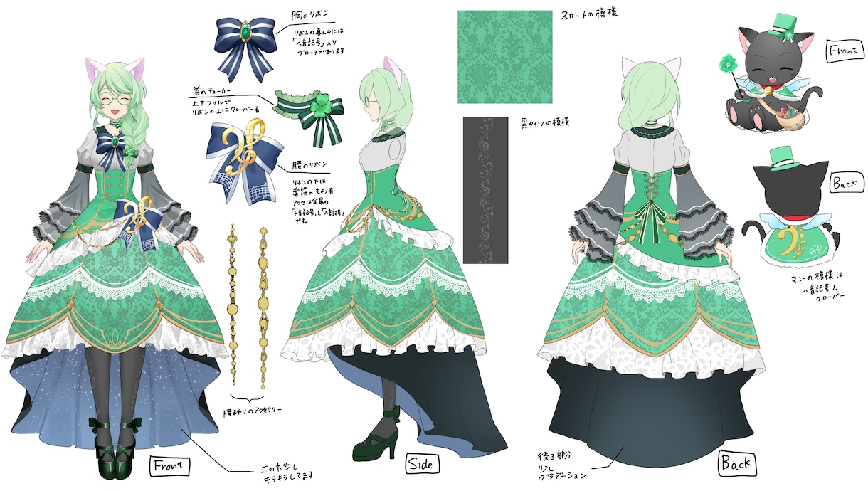 可愛い女性キャラの立ち絵・一枚絵を制作します 歌ってみた/配信サムネなど、構図やキャラデザから相談OK イメージ7