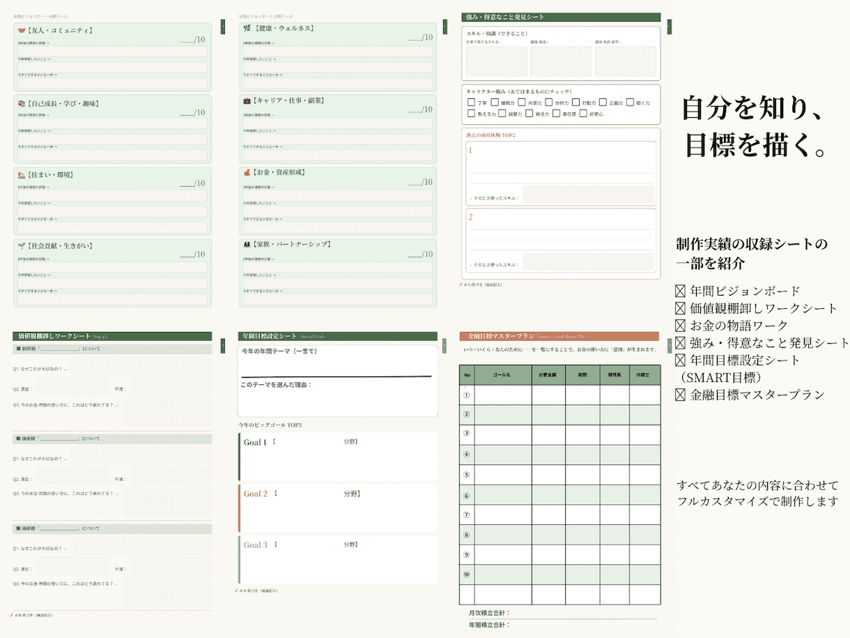 GoodNotes対応✨オリジナルPDF制作します あなたの"使いたい手帳"を、ゼロから一緒に作ります イメージ2