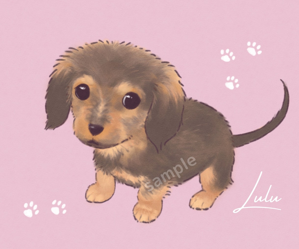 大切なペットとの思い出に★かわいい似顔絵描きます 温もりを感じるイラストご提供します♪Webメディア掲載歴有 イメージ7