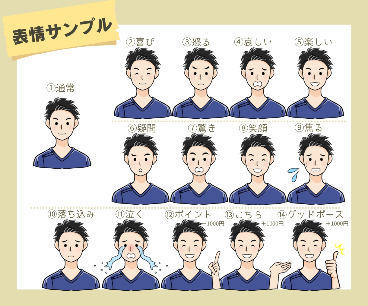 X/インスタ/ブログに使えるSNSアイコン描きます YouTubeの挿絵にも使える表情イラストやGIFアニメも♪ イメージ8