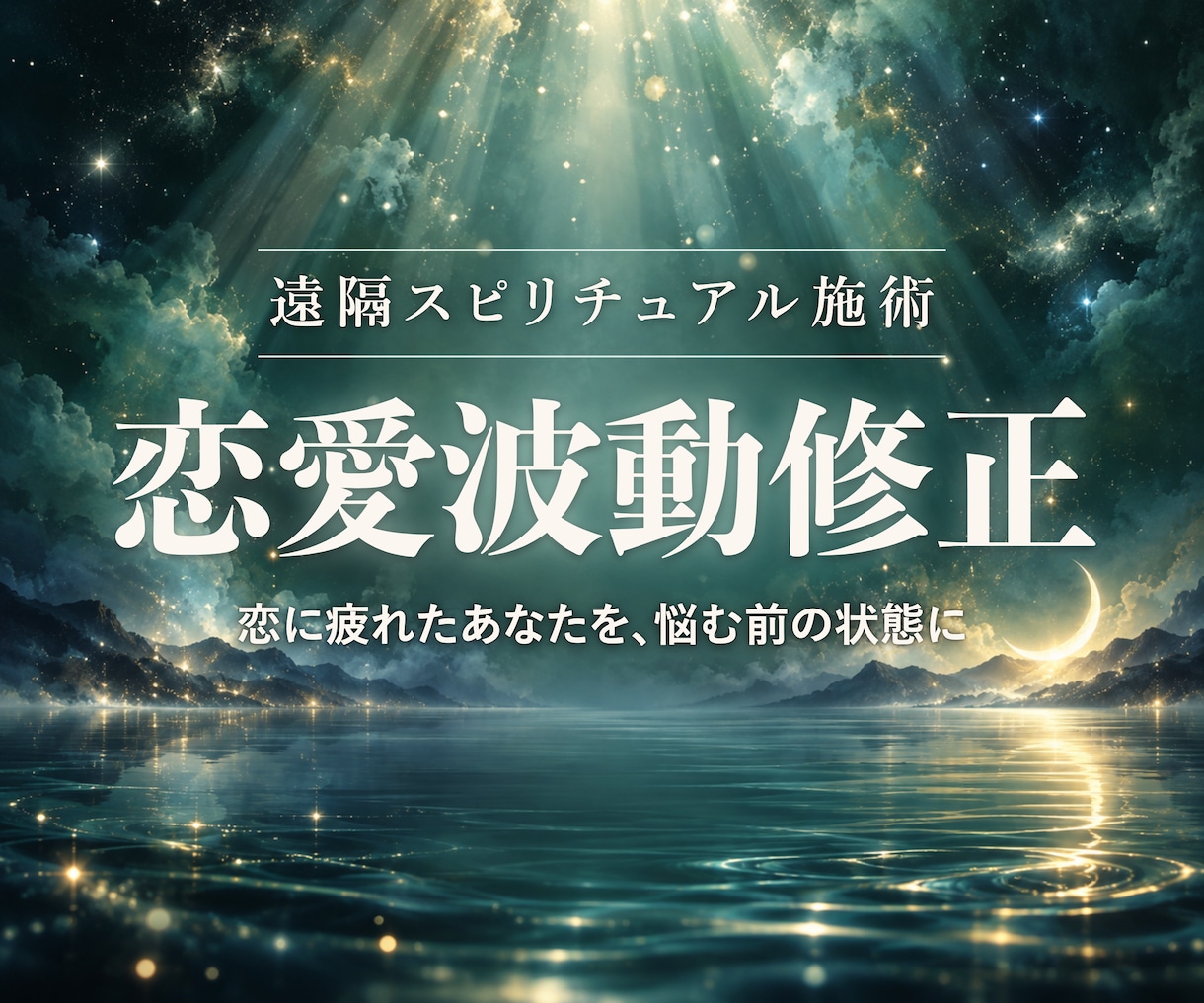 恋愛波動修正で、空回りしているあなたを整えます お相手には触れません。あなたのほうを向く施術です イメージ1