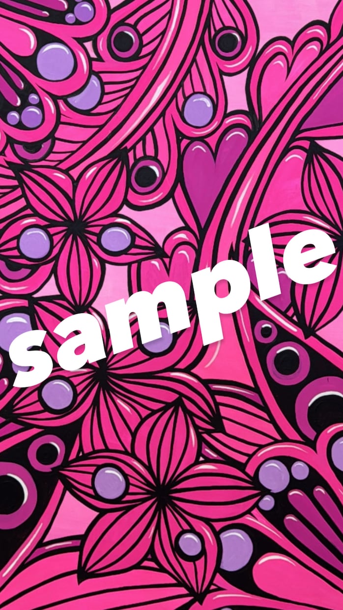 sampleのようなイラストを描きます お洒落な絵を部屋に飾りたい、または壁紙などにしたい方へ、 イメージ5