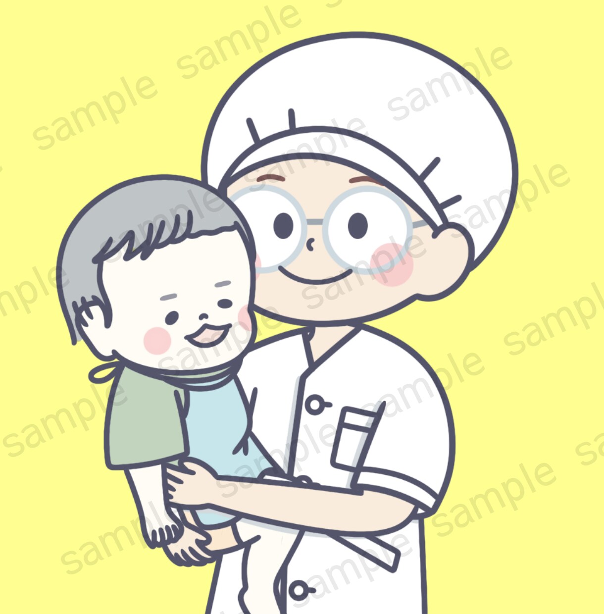 受付休止中です。SNSで使える似顔絵アイコン！ます ポップカラーな似顔絵イラストアイコンで個性を出したい方へ イメージ6