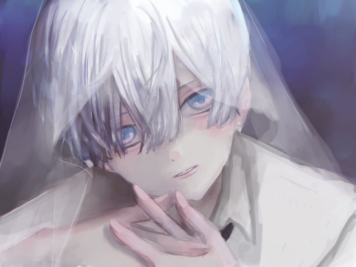 繊細×エモい【アイコン・歌ってみたサムネ】描きます 透明感・アンニュイ・エモーショナルな世界観をお描きします！ イメージ1
