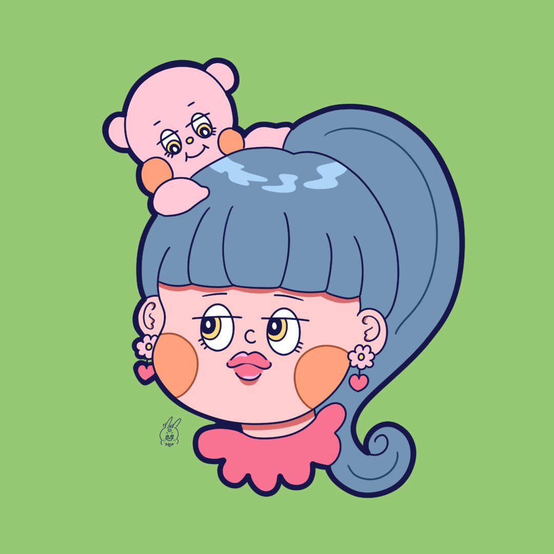 ファンシーポップなアイコンイラスト描きます ポップでかわいいアイコンを制作します。 イメージ1