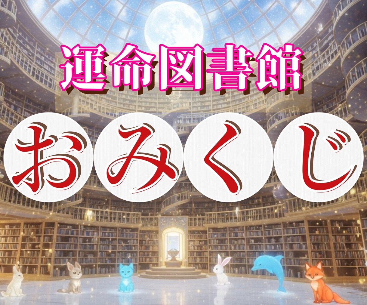 運命図書館おみくじ✧あなたの物語の一章を開きます :*+あなたの心の書架に、今日ひとつ、運命のしおりを･:*+ イメージ1