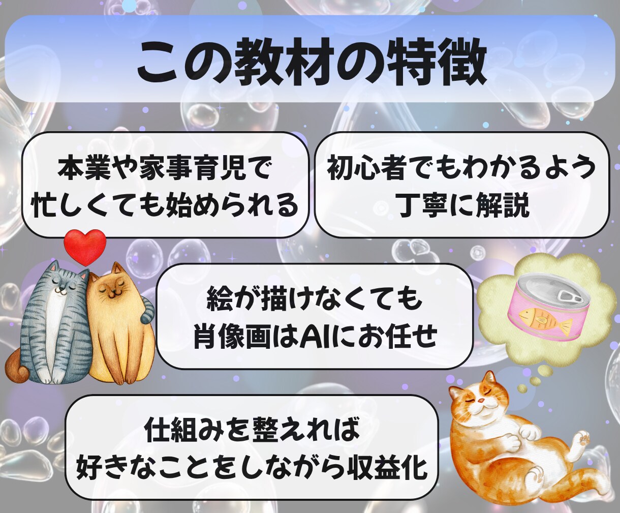 猫のアート作品を誰でも販売できる方法を教えます AIと無在庫販売で手間をかけずに売る仕組みが作れる副業です！ イメージ7