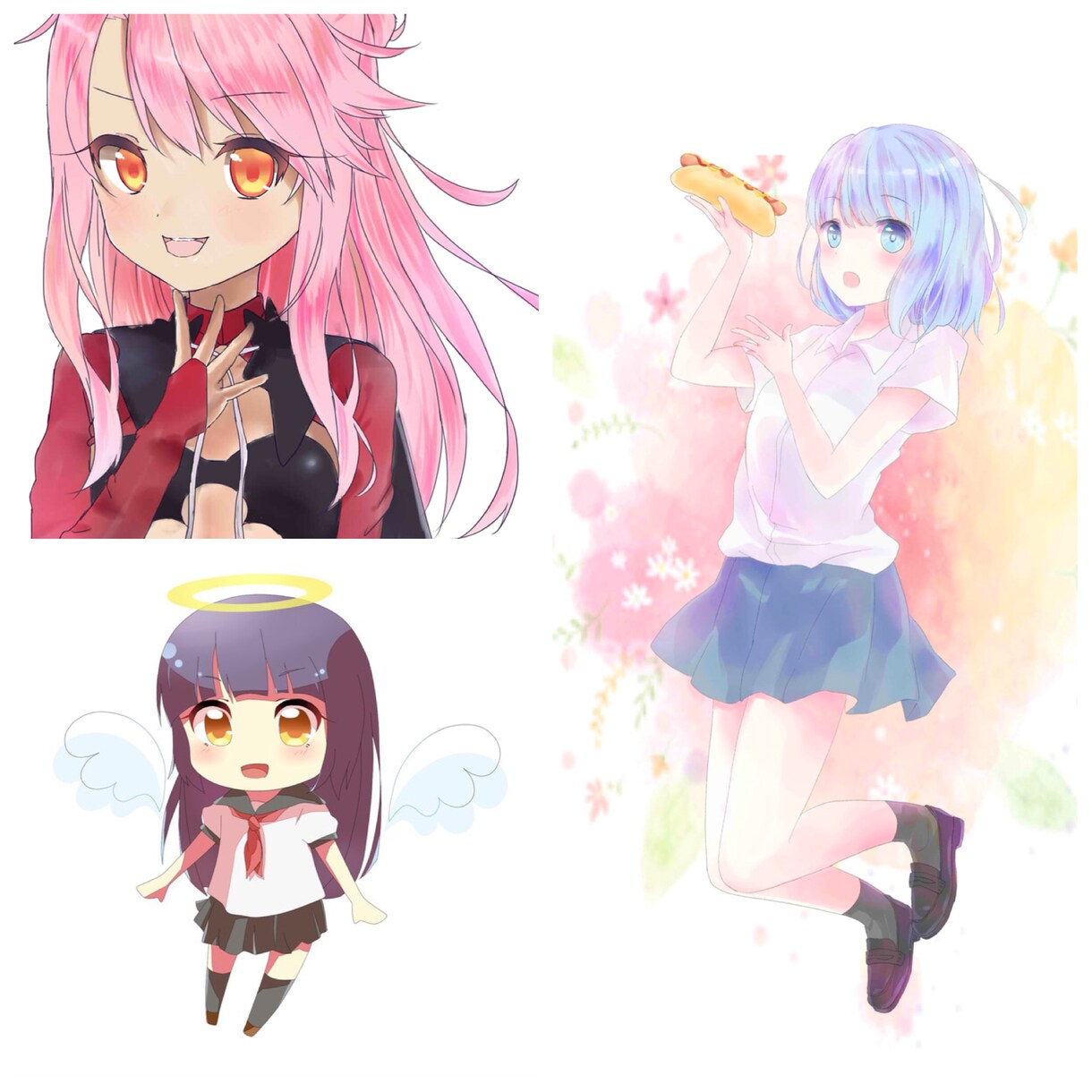 SNS用アイコン描きます オリジナルキャラクターやペア画なども イメージ3