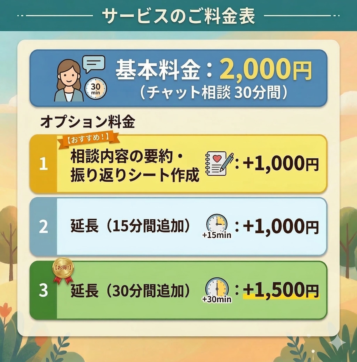 悩み相談｜些細な不安や深刻な悩み全てお聴きします ｜30分2000円～あなたの心に寄り添い、想いに応えます～ イメージ2