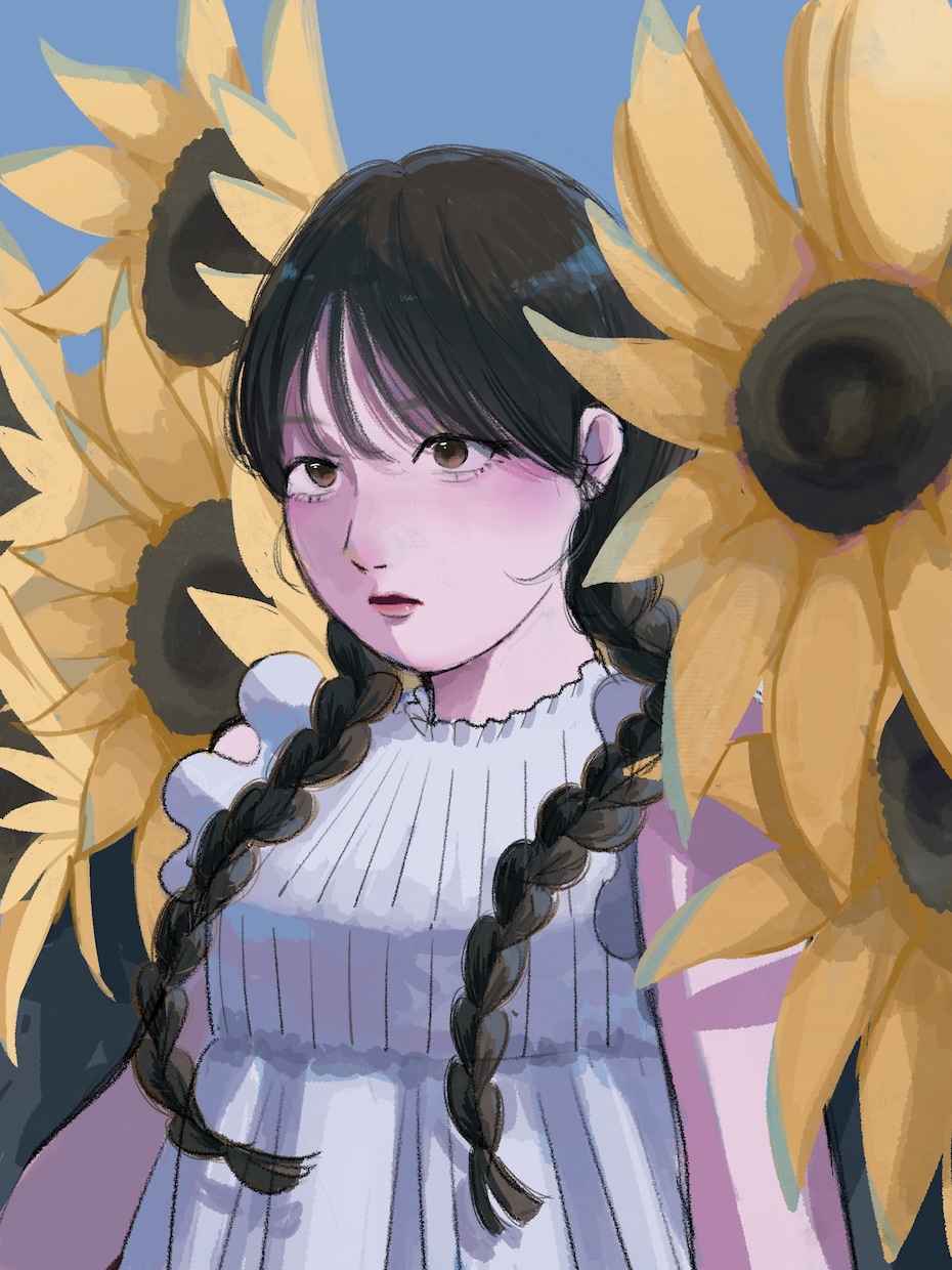優しい雰囲気のSNSアイコンを作成します あなただけの優しい雰囲気のイラストを丁寧に制作します イメージ4