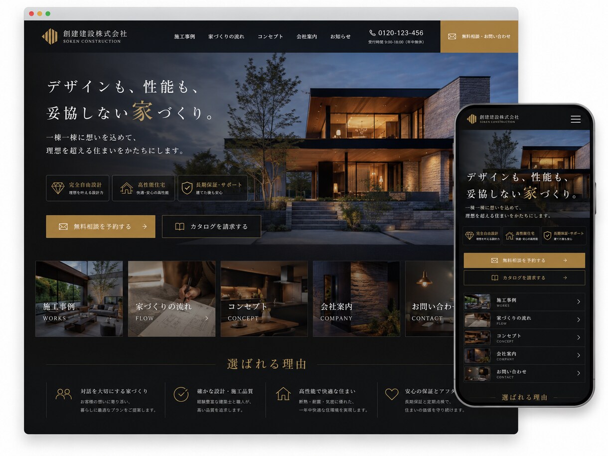 建設業専門のホームページを制作しますます 現場の強みが伝わる、更新しやすいホームページ イメージ3