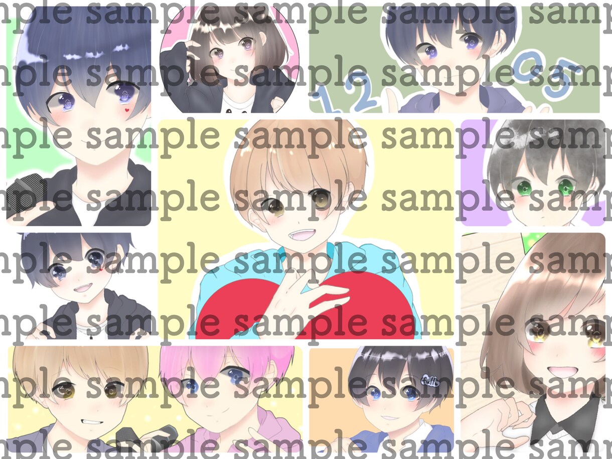 気軽に 安い値段で イラストを提供します 気軽に安い値段で SNSのアイコンや配信の画像など欲しい方！ イメージ1
