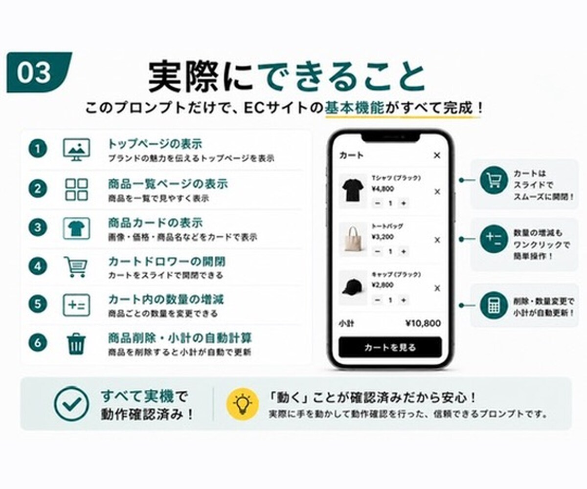 Claude CodeでEC構築プロンプト渡します 非エンジニアが実際に作った実証済みプロンプト イメージ3