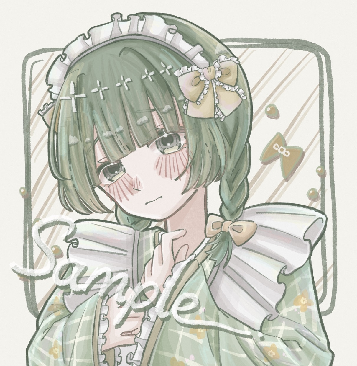 優しい雰囲気のアイコンイラストを描きます なんでもお気軽にご相談ください！ イメージ1