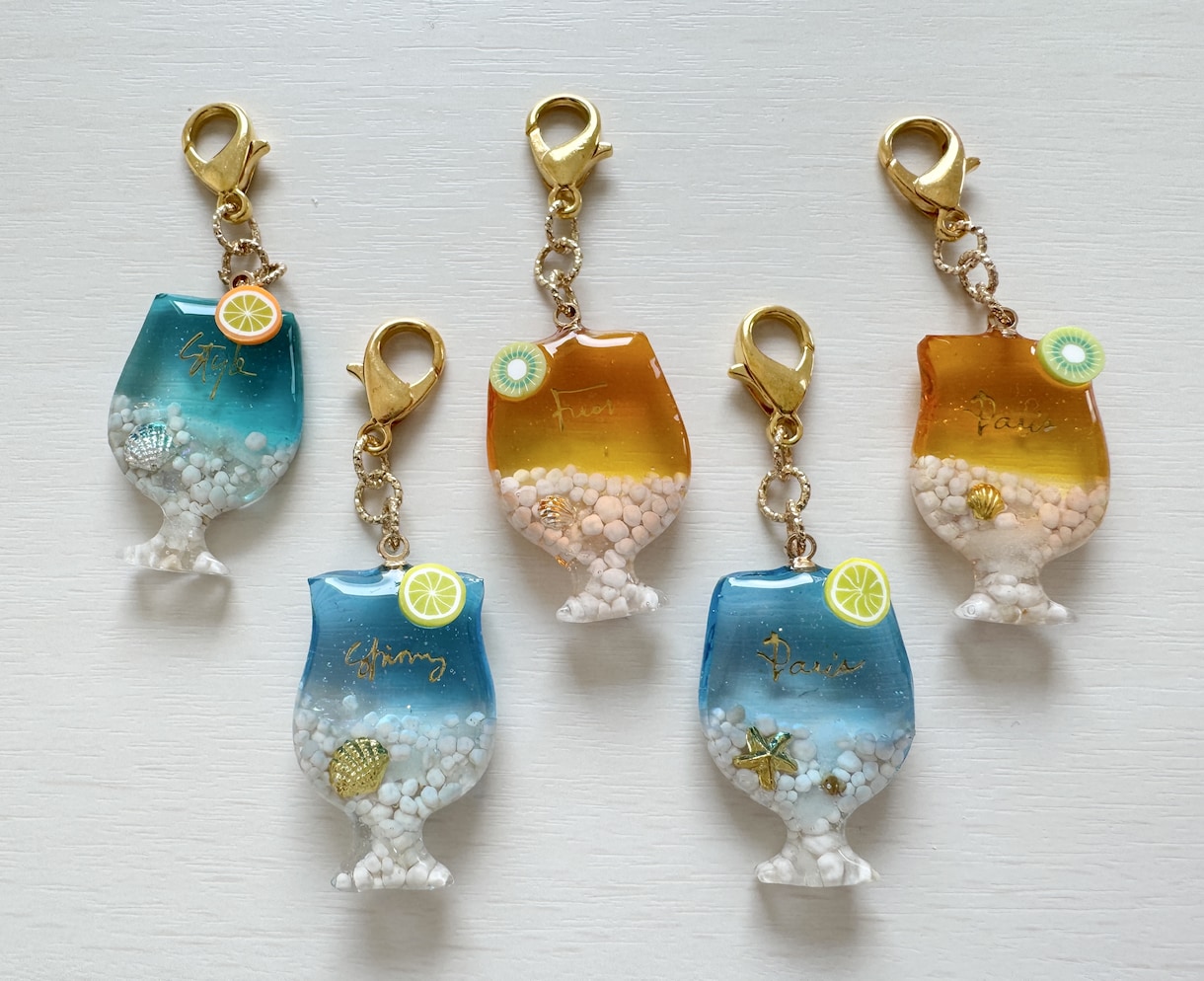 プレゼントにおすすめ！海ドリンクチャーム作ります 海を身近に感じたい！身につけたい！ イメージ1