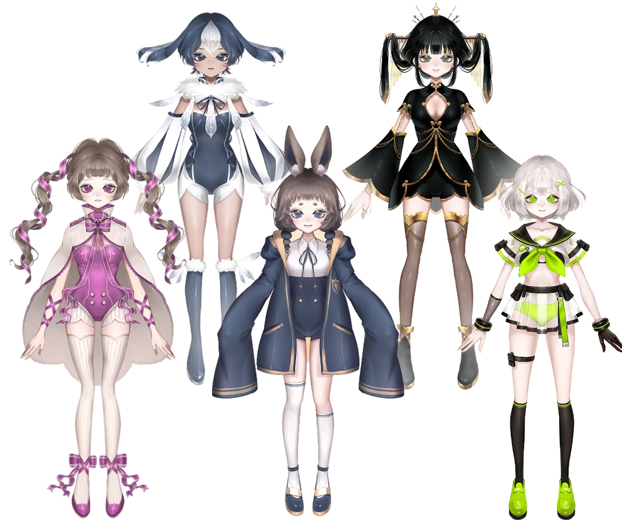 イラストからLive2Dモデリングまで作成します 全身＋表情パターン＋口の動き全部込みで5万円！ イメージ2